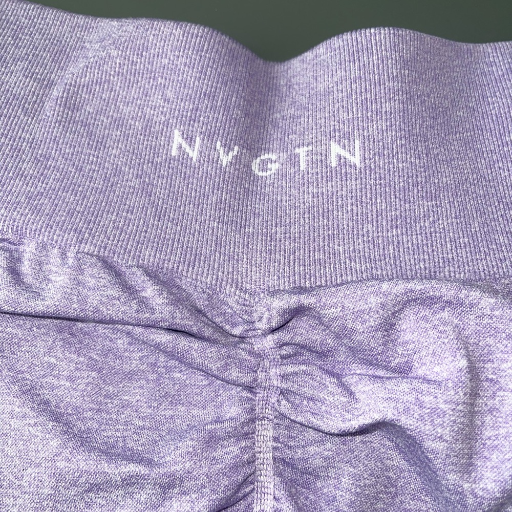 NVGTN Purple Scrunch Biker Shorts